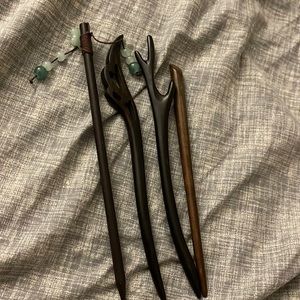 Wooden Hairpin 4 pieces